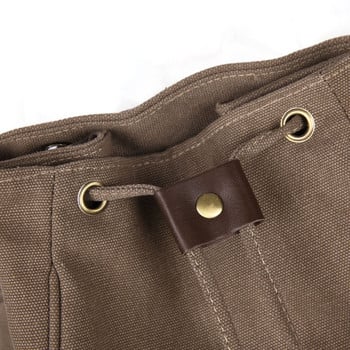 Γυναικείο σακίδιο πλάτης από καραβόπανο Γυναικείο vintage καθαρό βαμβακερό τσαντάκι ταξιδιού μόδας κορδόνι για φορητό υπολογιστή Σχολικές τσάντες ώμου για έφηβες