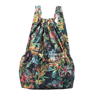 2022. gada modes vintage aukliņu mugursomas sievietēm, liela ietilpība, ziedu etniskā stila ūdensnecaurlaidīgas neilona mugursomas plecu mugursomas