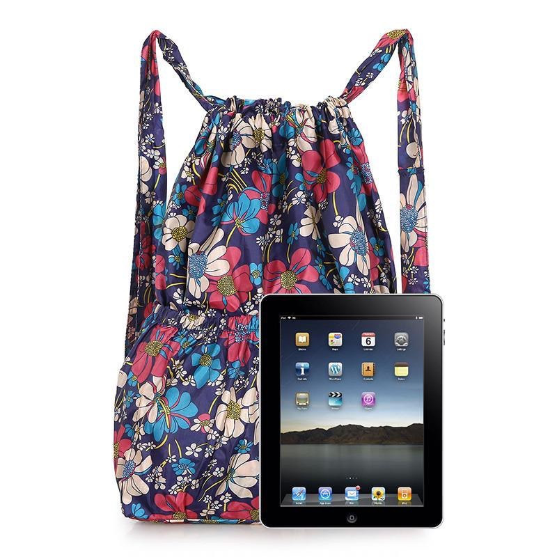 2022. gada modes vintage aukliņu mugursomas sievietēm, liela ietilpība, ziedu etniskā stila ūdensnecaurlaidīgas neilona mugursomas plecu mugursomas