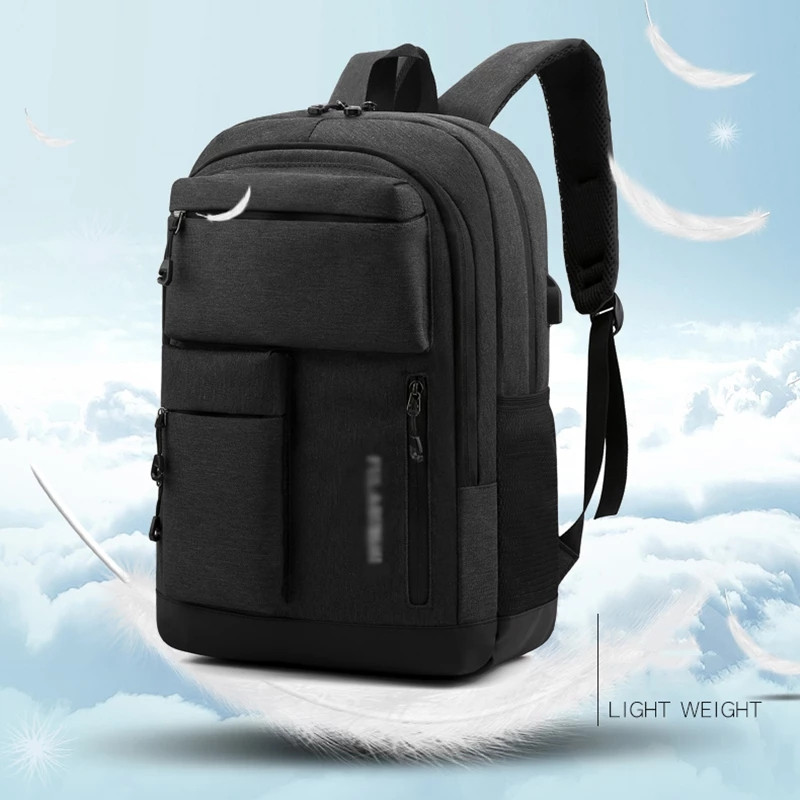 Férfi laptop USB töltő hátizsák iskolatáska hátizsák többfunkciós vízálló hátizsák utazási naptáskák férfi hátizsák Mochila