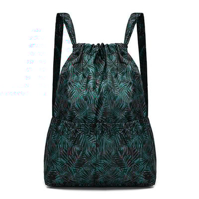 Rucsac pentru femei, pânză sport, buzunar, cu șnur, geantă portabilă pliabilă pentru cumpărături, pachete de călătorie în aer liber