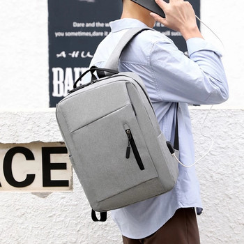 Ανδρικές 15,6 ιντσών αδιάβροχο σακίδιο πλάτης φορητού υπολογιστή USB Charge Σχολικές τσάντες τσάντες αντικλεπτικής τσάντα ταξιδιωτικές τσάντες σακίδιο πλάτης Mochila