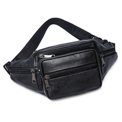 Férfi Fanny Pack Cross Body táska marhabőr női férfi derékcsomag Valódi bőr válltáskák, divatos puha táskák