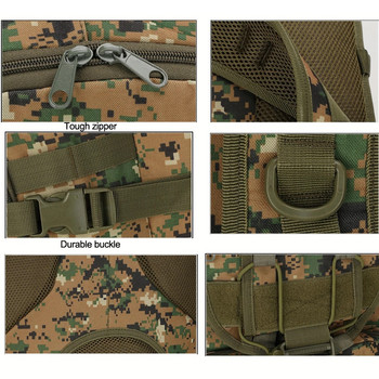 30L Camo Military Bag Men Tactical Backpack Molle Army Sucksacks αδιάβροχα υπαίθρια πεζοπορία Camping Travel 3D σακίδιο πλάτης Mochilas