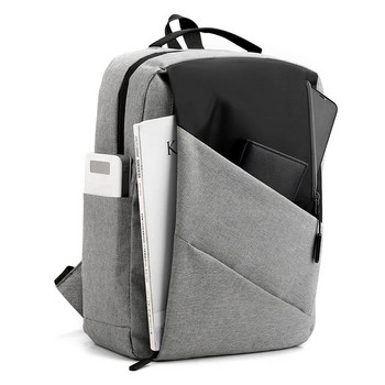 Αδιάβροχο Business 15 15,6 ιντσών Σακίδιο πλάτης φορητού υπολογιστή USB Σχολική τσάντα ταξιδιού για φορητό υπολογιστή Αντικλεπτικό Casual σακίδιο τσάντες ώμου mochila