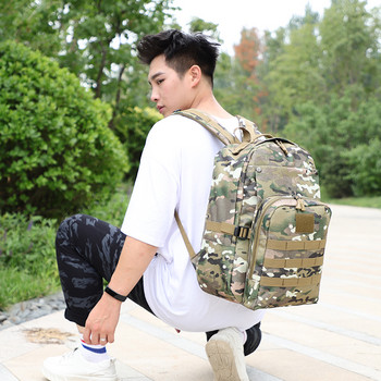 40L Tactical Backpack Military Bags Molle Army Sack σακίδιο εξωτερικού χώρου Αδιάβροχο Πεζοπορία Trekking Κυνήγι Camping Camouflage Backpack