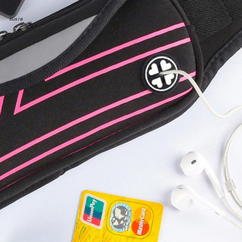 X7YA Водоустойчива спортна чанта за колан за талията Fanny Pack Бягане Къмпинг Туризъм Чанта с цип