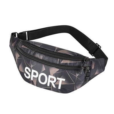 Trükitud vöökott Naistele Fanny Pack Tüdrukutele Tagakott Reisi vöökott Naistele Vöökott Välispordile Mobiiltelefoni kott Rahakott