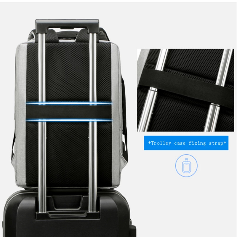 Rucsac pentru laptop, cu încărcare USB, pentru bărbați, pentru computer de 13, 14, 15,6 inci, genți pentru notebook, rucsac de afaceri impermeabil, rucsac casual