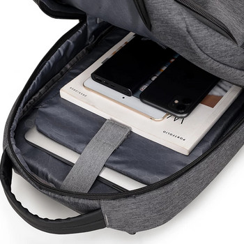 Платнена раница Oxford Многофункционална бизнес водоустойчива чанта за лаптоп 15,6-инчова раница за зареждане с USB Ученически чанти против кражба