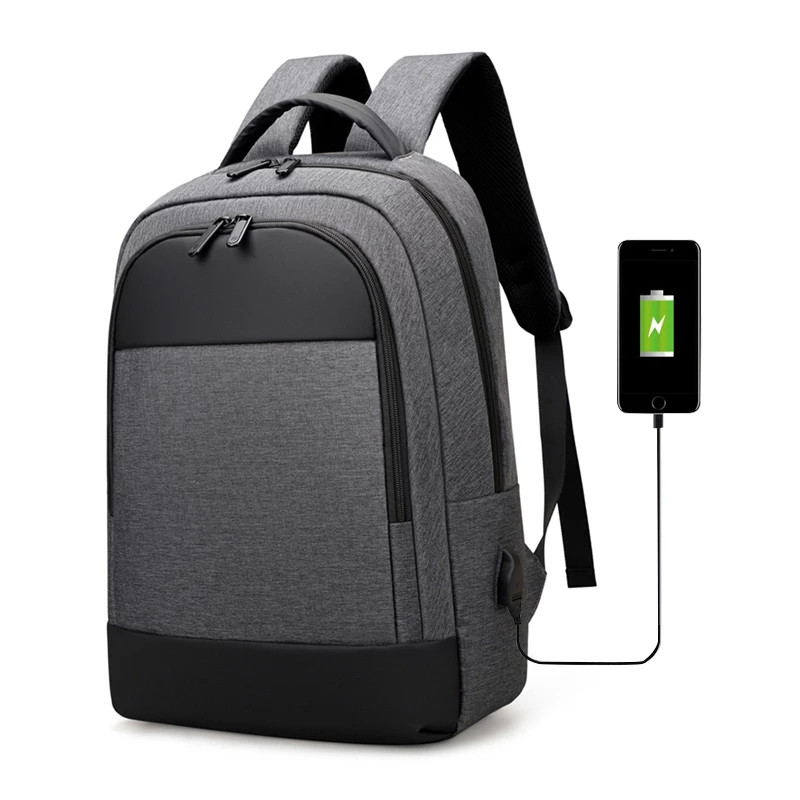 Oksfordas auduma mugursoma daudzfunkcionāla biznesa ūdensnecaurlaidīga soma klēpjdatoram, 15,6 collu USB uzlādes mugursoma skolas somas pret zādzībām