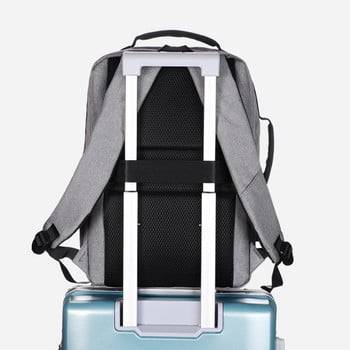 Business Ανδρικό σακίδιο πλάτης USB φόρτισης Laptop Backpack Anti Theft Travel Daypack Πολυλειτουργική σχολική τσάντα για φορητό υπολογιστή 15 6 ιντσών