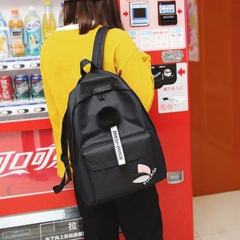 Модна дамска раница Сладки малки ученически чанти с регулируема презрамка Стил за пътуване за жени Дизайнерска раница