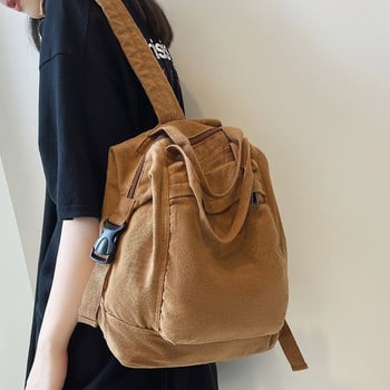 Γυναικείο σακίδιο πλάτης καμβά κορίτσι υφασμάτινη σχολική τσάντα New College Student Vintage Γυναικεία τσάντα Laptop Travel Kawaii Γυναικεία σακίδιο πλάτης Mochila