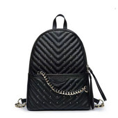2022 PU Fashion Backpack All Travel Leisure Rivet Seljakott