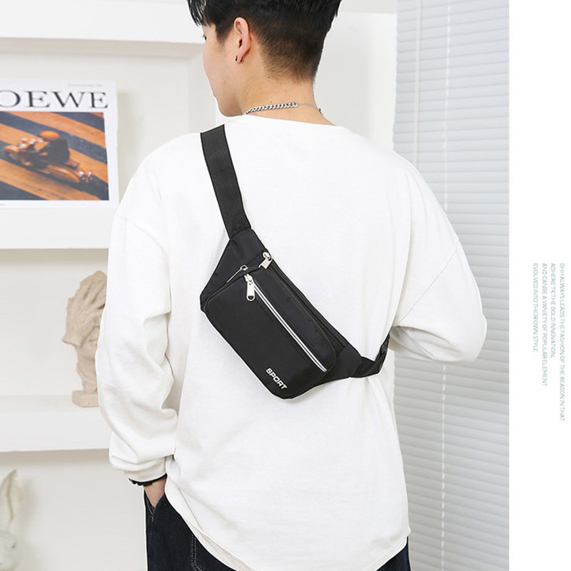 Geestock Genți de umăr pentru piept pentru bărbați, genți de nailon pentru talie, geanți, genți de curea ocazionale pentru femei, rucsac de călătorie pentru sporturi în aer liber