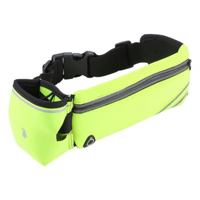 Futó deréktáska vizespalack zseb, rugalmas csat, fényvisszaverő férfi női sportöv, telefontáska, kültéri kellékek