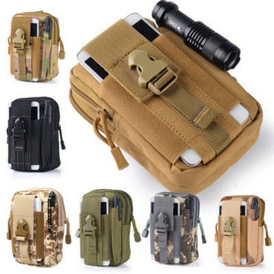 Vīriešu Tactical Molle somiņa jostas vidukļa soma Maza kabatas militārā jostasvieta skriešanas somiņa Ceļojumu kempinga somas mīksta mugura
