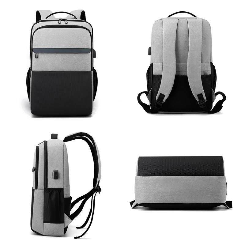 15,6 hüvelykes férfi hátizsák többfunkciós vízálló táska USB üzleti laptop hátizsák nagy kapacitású hátizsák iskolatáska Mochila
