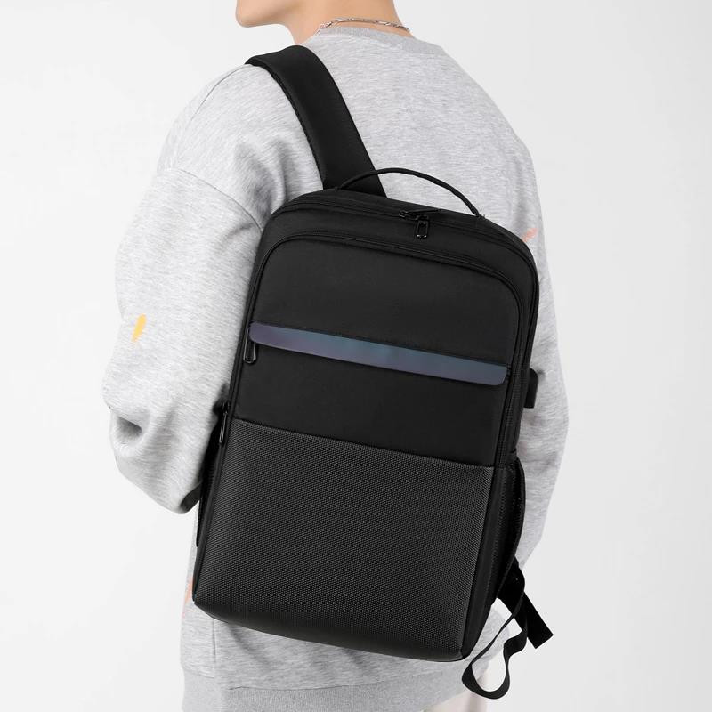 15,6 hüvelykes férfi hátizsák többfunkciós vízálló táska USB üzleti laptop hátizsák nagy kapacitású hátizsák iskolatáska Mochila