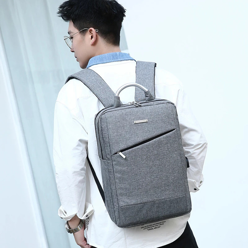 Poslovni ruksak za muškarce Višenamjenska vodootporna torba USB port za punjenje Ruksak za prijenosno računalo velikog kapaciteta Ležerna torba mochila