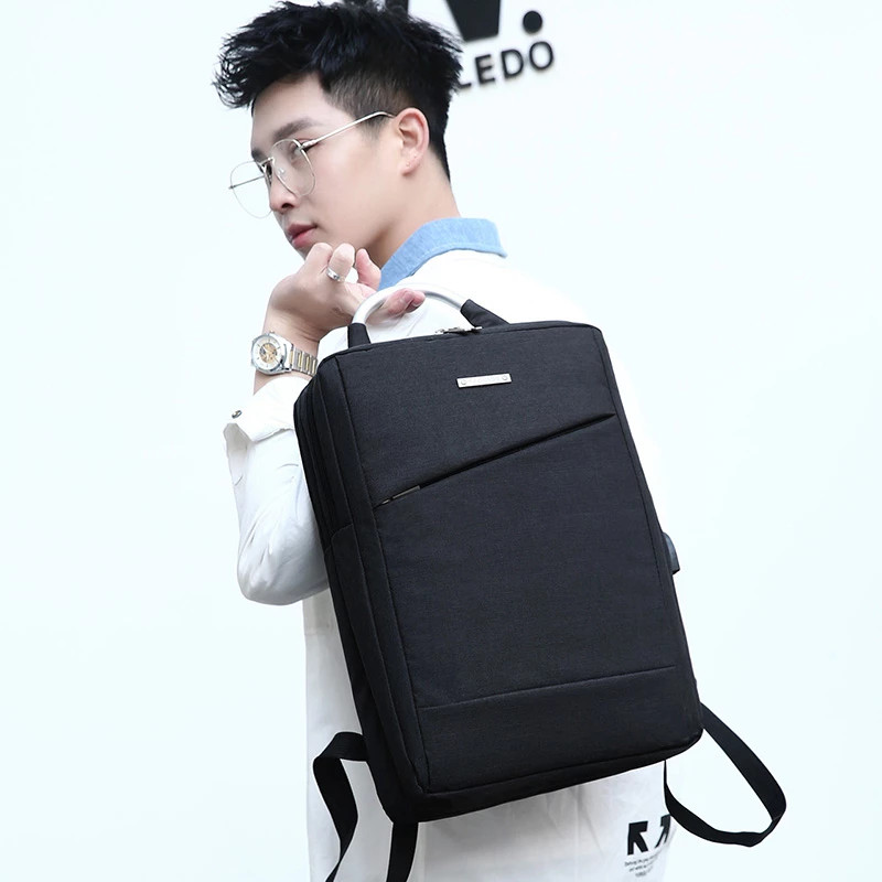 Poslovni ruksak za muškarce Višenamjenska vodootporna torba USB port za punjenje Ruksak za prijenosno računalo velikog kapaciteta Ležerna torba mochila