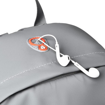 Мъжка раница USB чанта за зареждане Водоустойчива PU кожена раница за лаптоп Mochila Мъжка чанта за бизнес пътуване със светлоотразителна лента