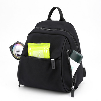 Μίνι γυναικεία σακίδια πλάτης Αντικλεπτική αδιάβροχη νάιλον μικρή τσάντα γραφείου Lady με πολλές τσέπες σακίδιο ώμου Ταξιδιωτική τσάντα αποθήκευσης