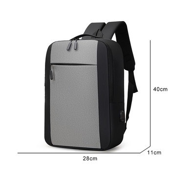 Мъжка раница Многофункционална водоустойчива чанта Раница USB зареждане Бизнес раница за лаптоп Голям капацитет 15,6 инча Ученическа чанта