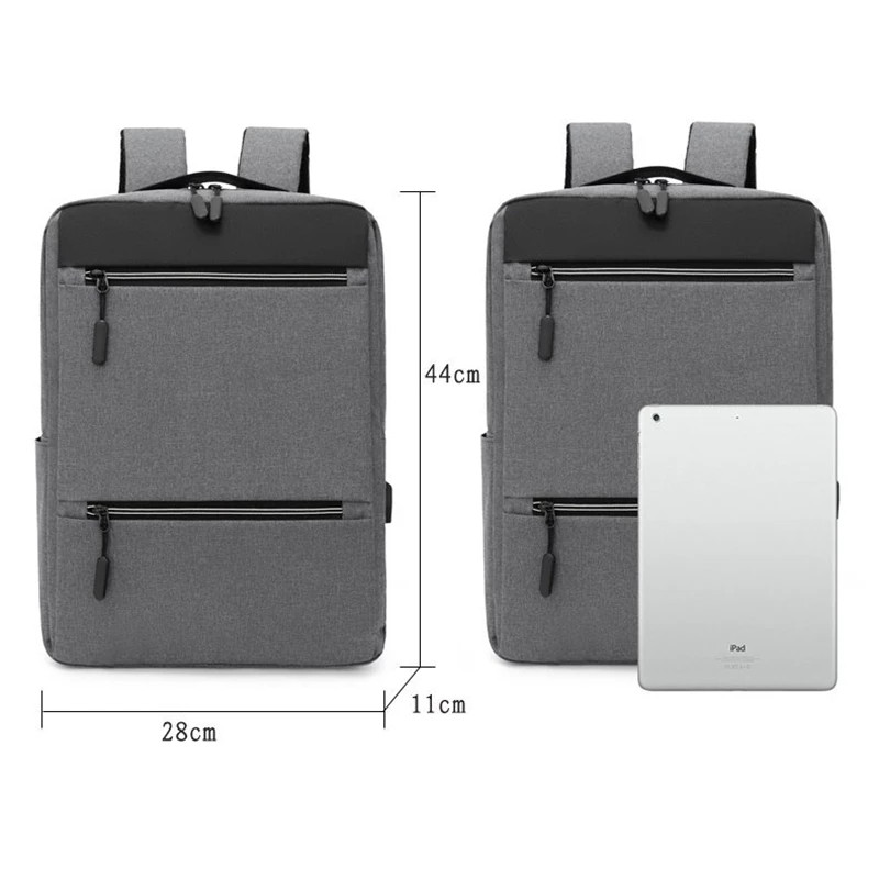 Divat hátizsák Multifunkcionális vízálló iskolatáska férfi üzleti laptop hátizsák USB töltőtáska Mochilas hátizsák