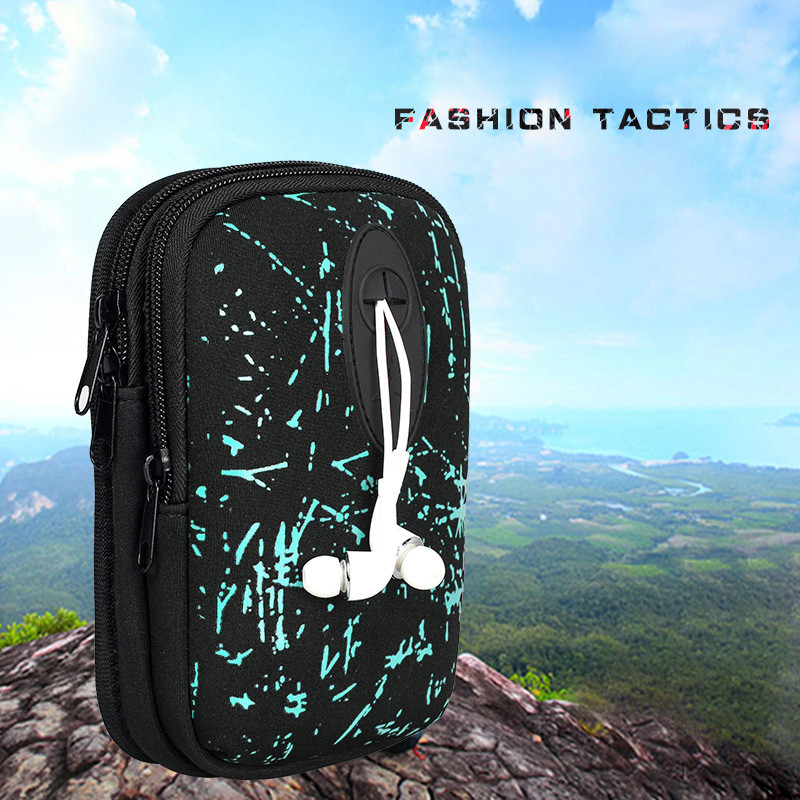 Bisi Goro 2021 új koreai taktikai uniszex sport mobiltelefon többfunkciós kültéri divat futózsebek lábszár derék csípőtáska