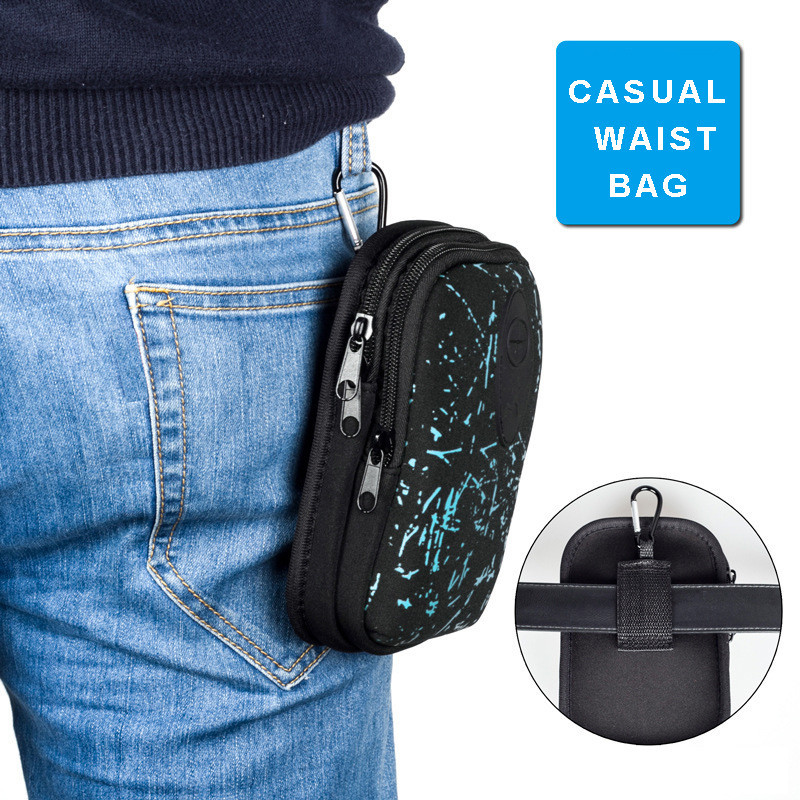 Bisi Goro 2021 új koreai taktikai uniszex sport mobiltelefon többfunkciós kültéri divat futózsebek lábszár derék csípőtáska