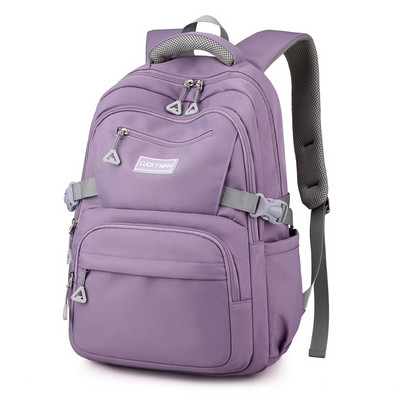 Γυναικείο σακίδιο πλάτης μονόχρωμο σακίδιο πλάτης για εφηβικές κοπέλες Σχολική τσάντα ώμου Αδιάβροχη νάιλον τσάντα Τσάντες υψηλής χωρητικότητας