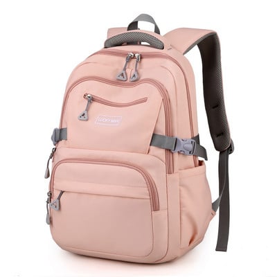 Γυναικείο σακίδιο πλάτης μονόχρωμο σακίδιο πλάτης για εφηβικές κοπέλες Σχολική τσάντα ώμου Αδιάβροχη νάιλον τσάντα Τσάντες υψηλής χωρητικότητας