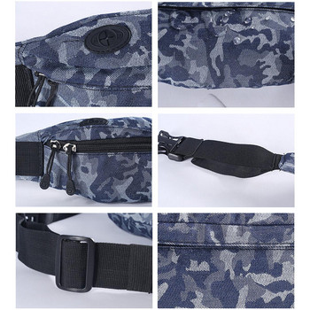 Дънкова спортна камуфлажна чанта през рамо през рамо Мъжка туристическа водоустойчива чанта за кръст Run Дамска чанта за колан Chestbag Army Fan Fanny Pack