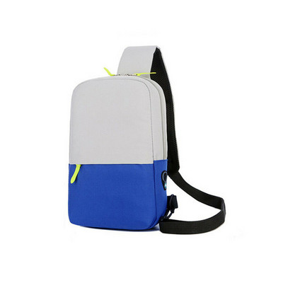 NoEnName Geantă de umăr Oxford impermeabilă pentru bărbați pentru călătorie în aer liber, pentru piept, rucsac