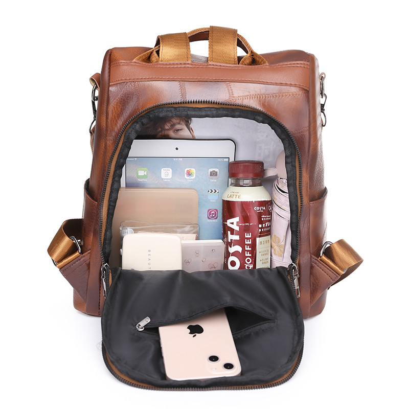 Női hátizsák Divat iskolatáska lányoknak Kiváló minőségű szabadidős válltáska Sac A Dos Vintage hátizsák női bőrtáska