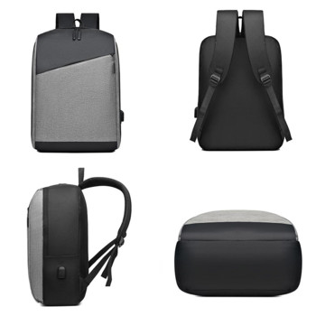 Мъжка раница Многофункционална USB чанта за зареждане за мъжка бизнес раница за лаптоп 15,6 инча Водоустойчива раница за пътуване Mochila