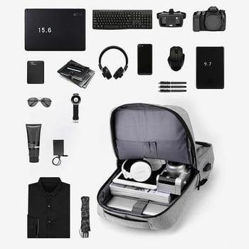 Business Laptop Backpack Πολυλειτουργικές αδιάβροχες τσάντες για γυναίκες και άνδρες USB τσάντα φόρτισης αντικλεπτικό σχολικό σακίδιο πλάτης mochila