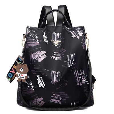 Divat lopásgátló női hátizsák tartós anyagból, Oxford iskolatáska, csinos stílusú lányos iskolai hátizsák, női utazó hátizsák