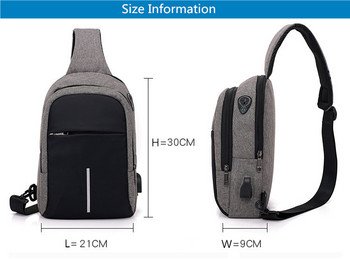малка чанта за през рамо с usb зареждане, мъжки чанти тип месинджър, мъжки водоустойчиви чанти за гърди, момче, пътна чанта, мъжки чанти за кръст