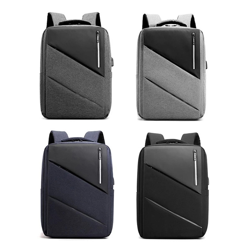 Férfi üzleti hátizsák iskolatáska vízálló nylon luxus dizájner hátizsák USB töltés lopásgátló hátizsák laptophoz 15,6 hüvelykes