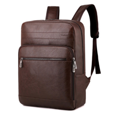 Férfi hátizsák többfunkciós PU bőr laptop hátizsák Vízálló notebook táska iskolatáskák lopásgátló Mochila hátizsák