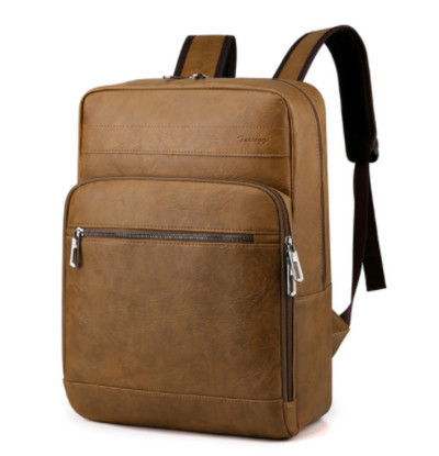 Férfi hátizsák többfunkciós PU bőr laptop hátizsák Vízálló notebook táska iskolatáskák lopásgátló Mochila hátizsák