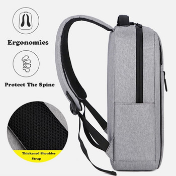 Fashion 16 ιντσών σακίδιο πλάτης φορητού υπολογιστή υψηλής χωρητικότητας USB φόρτισης αδιάβροχο χαρτοφύλακας φορητού υπολογιστή Τσάντα αντικλεπτικής προστασίας Mochila Daypack