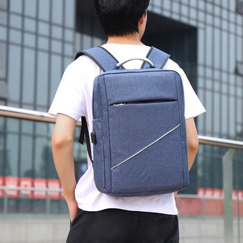 Ежедневна раница за мъже Водоустойчиви чанти за бизнес лаптоп Раница за USB зареждане Ученическа чанта против кражба Пътна раница Mochila