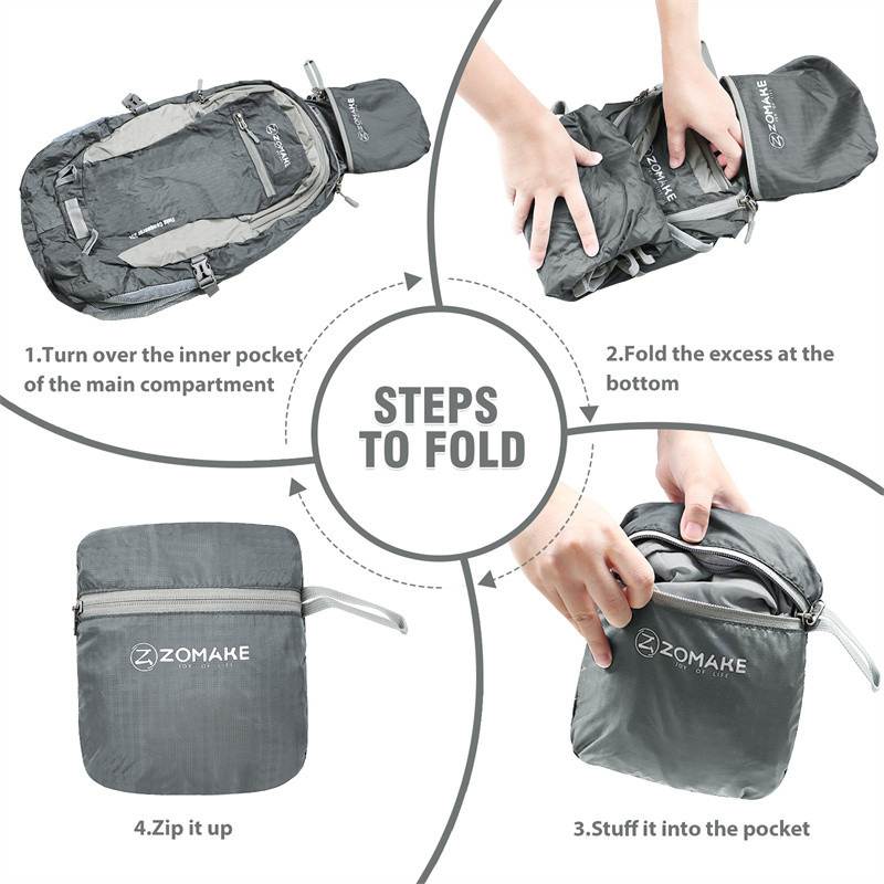 Rucsac de drumeție ușor ZOMAKE 35L, rucsac de zi, rezistent la apă, pentru femei și bărbați