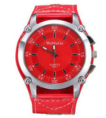 Fashion Womage Brand Ceas de mână de lux Ceasuri casual de cuarț Cadran mare cu curele de piele Ceas Femei Bărbați Unsex Designer popular