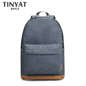TINYAT Férfi 15 hüvelykes laptop hátizsákok számítógépes férfi iskolai hátizsákok Hátizsákok szabadidő tinédzsereknek Utazás Váll Mochila Gray