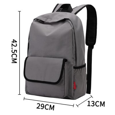 TINYAT Férfi 15 hüvelykes laptop hátizsákok számítógépes férfi iskolai hátizsákok Hátizsákok szabadidő tinédzsereknek Utazás Váll Mochila Gray